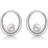 Støvring Design Earrings - Silver/White