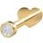 Nordahl Jewellery Pierce52 Piercing ørestik m. rør kt
