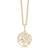Støvring Design Dust Ring Necklace - Gold/Transparent