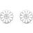 Izabel Camille Marguerite Stud Earrings - Silver/Transparent