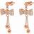 Folli Follie 3E15T003RC Earrings - Rose Gold/Transparent