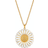 Lund Copenhagen Marguerit Necklace - Gold/White/Transparent