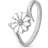 Christina Marguerite Power Ring - Silver/White