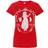 Disney Womens/Ladies Snow Distressed T-Shirt (Medium) (Red)