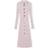 Ganni Ribbed Knit Wool Widi Dress - Purple