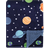 Hudson Plush Blanket with Sherpa Back Solar System