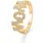 Mads Z Wow/Mom Ring - Gold/Diamonds