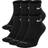 Nike Everyday Plus Cushioned Training Ankle Socks 6-pack - Black/White