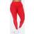 White Mark Plus High-Waist Reflective Piping Fitness Leggings Pants