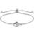 Jon Richard Heart Bracelet - Silver/Transparent