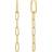 Chain Reaction Shiny Cable Link Drop Earrings E021-02G