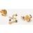 Pdpaola PDPAOLA Plated Leo Constellation Earrings