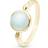 Christina Christina Chalcedony ring i forgyldt