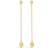 Mads Z Dangling Ellipse Earrings - Gold