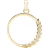 Christina Collect Circle Leaf Pendant - Gold