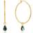 Ania Haie Rhodium Tidal Drop Hoop Earrings E027-05H