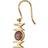 Design Letters Great Mom Earring - Gold/Amethyst