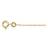 Scrouples Round Anchor Necklace - Gold