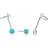 Ania Haie Rhodium Tidal Double Stud Earrings E027-03H