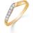 Støvring Design V-Ring - Gold/Transparent