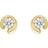 Georg Jensen Mercy Stud Earrings - Gold/Diamonds