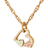 Black Hills Gold Heart Pendant - Gold/Pink/Green