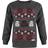Star Wars Boys Fair Isle Christmas Sweatshirt (11-12 Years) (Charcoal/Red/White)