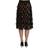 Dolce & Gabbana DG Fringe Metallic Pencil A-line Skirt Multicolor IT44