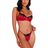 Roma Romantic Rendezvous Lace & Satin Set - Red/Black