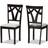 Baxton Studio Sylvia Kitchen Chair 94cm 2pcs