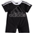 Adidas 3-Stripes Cotton Shortie Romper - Black