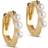 ENAMEL Copenhagen Paula Hoops Earrings 8mm - Gold/Pearls