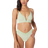 L*Space Pointelle Rib Siren Bikini Top - Light Olive