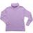 Leveret Cotton Classic Turtleneck Shirts - Purple