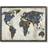 Stupell Industries World Map Design Framed Art 76.2x61cm