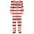 Hatley Holiday Lights Candy Stripes och Tall Familj Pyjamas Set - Infant Footie