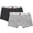 Tommy Hilfiger Tommy 85 Stretch Cotton Trunks 2-pack - Medium Grey Heather/Black (UB0UB00289)