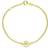 Lund Copenhagen Marguerit Bracelet - Gold/White