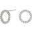 Joanli Nor Anna Earrings - Silver/Transparent