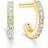 ID Fine ID Fine Simplicityøreringe IDH009GD-WHITE