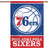 WinCraft Philadelphia 76ers Primary Logo Single-Sided Vertical Banner