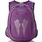 Obersee Kid's All-in-One Pre-School Backpack with Integrated Lunch Box Cooler (Purple Rhinestone Angel Wings)