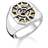 Thomas Sabo Compass Ring - Silver/Gold/Black