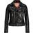 Jack & Jones Biker Leather Jacket - Black