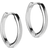 ENAMEL Copenhagen Classic Hoops Earrings 10mm - Silver