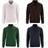 Sol's Mens Stan Contrast Zip Neck Sweatshirt (Orange)