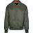 Build Your Brand Build Your Brand Mens Collared Bomber Jacket (4XL) (Dark Olive)