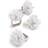 KIM SEYBERT Starburst Beaded WHITE Napkin Ring