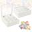 Excellent Houseware White Tea Box MDF with 9 Compartments [267931] Tedåse