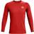 Under Armour Men's HeatGear Fitted Long Sleeve T-shirt - Radiant Red/White